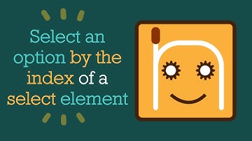 Select an option by the index of a select element | #nRoBo #testautomationframework