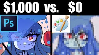 $1,000 VS. $0 DRAWING PROGRAM [Photoshop vs. MS Paint]