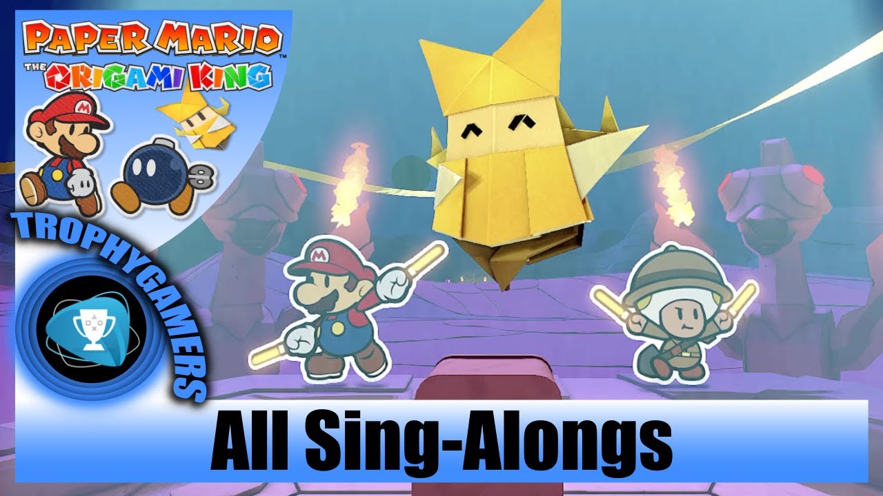 Paper Mario The Origami King All SingAlongs All Songs YouTube