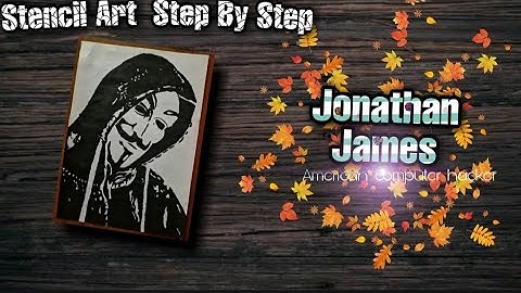Jonathan James Stencil Art Step by Step 🖋🖋 | Sow Arts