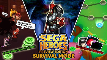 SEGA Heroes [Preview Edition] | Survival Mode Gameplay! | How Long Can You Survive!? (iOS Gameplay)