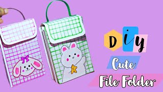 How to make Paper file folder || Handmade file folder || Diy paper file for school