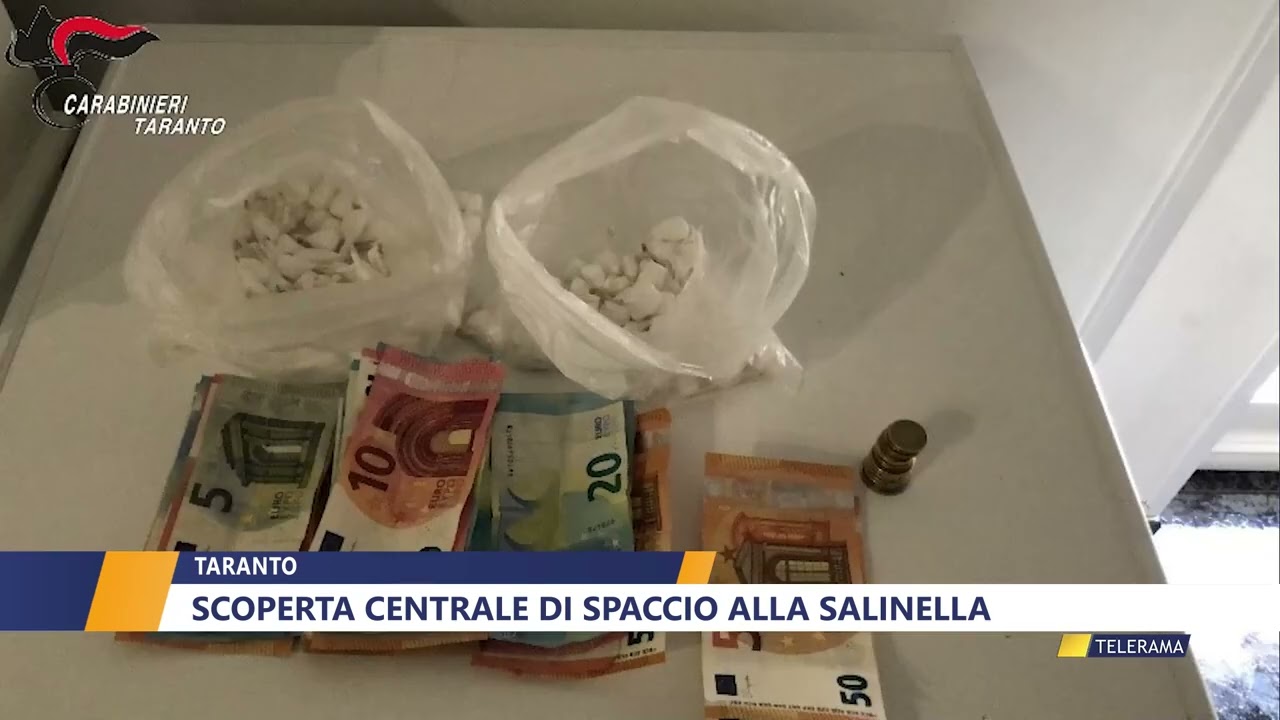 TARANTO, SCOPERTA CENTRALE DI SPACCIO ALLA SALINELLA di DANIELA MANIGRASSO