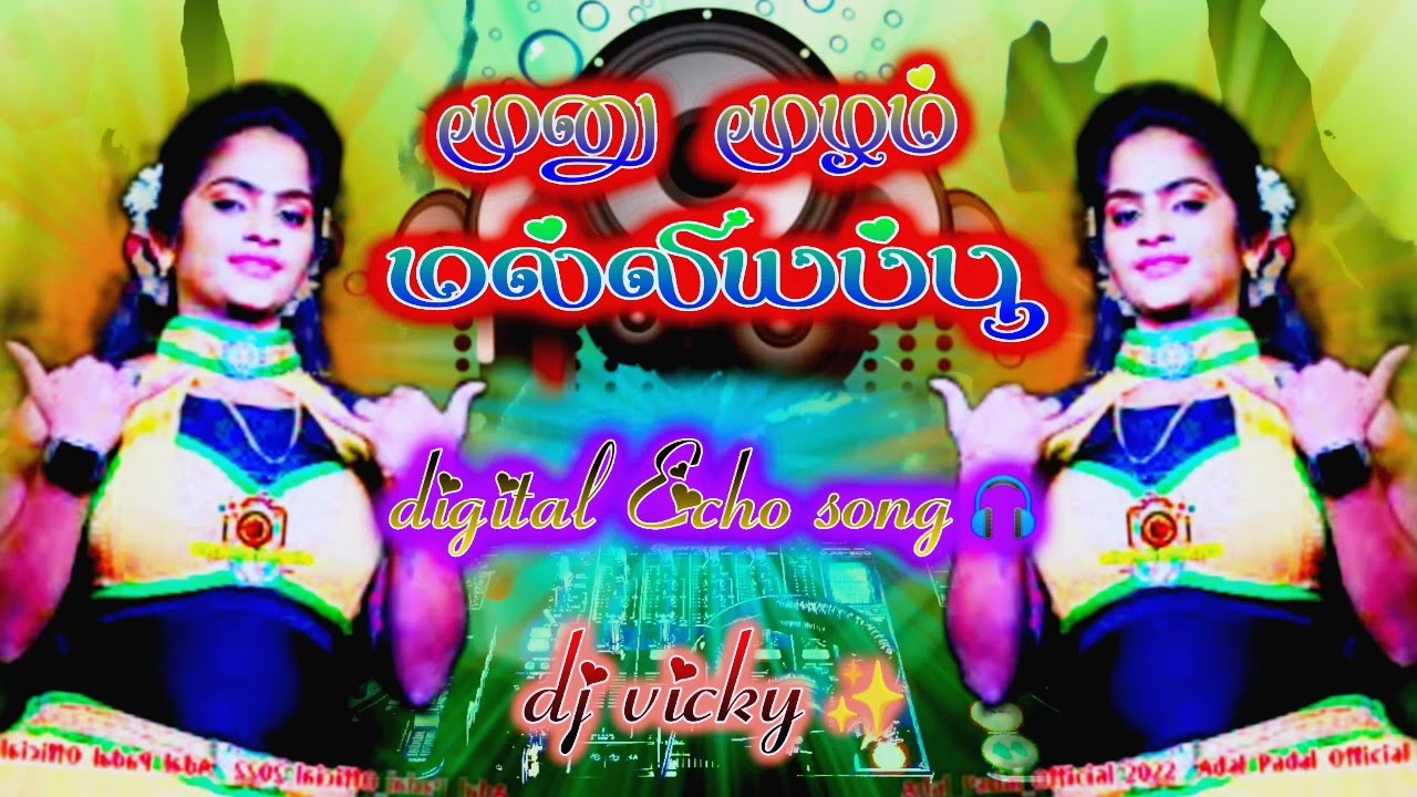 Munu Mulam Malligai poo songdigital Echo songdj vicky