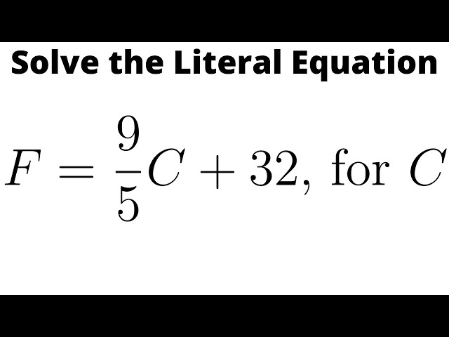 Solved 0 of 1 Point Part 1 of 3 5 Use the formula C = (F-32