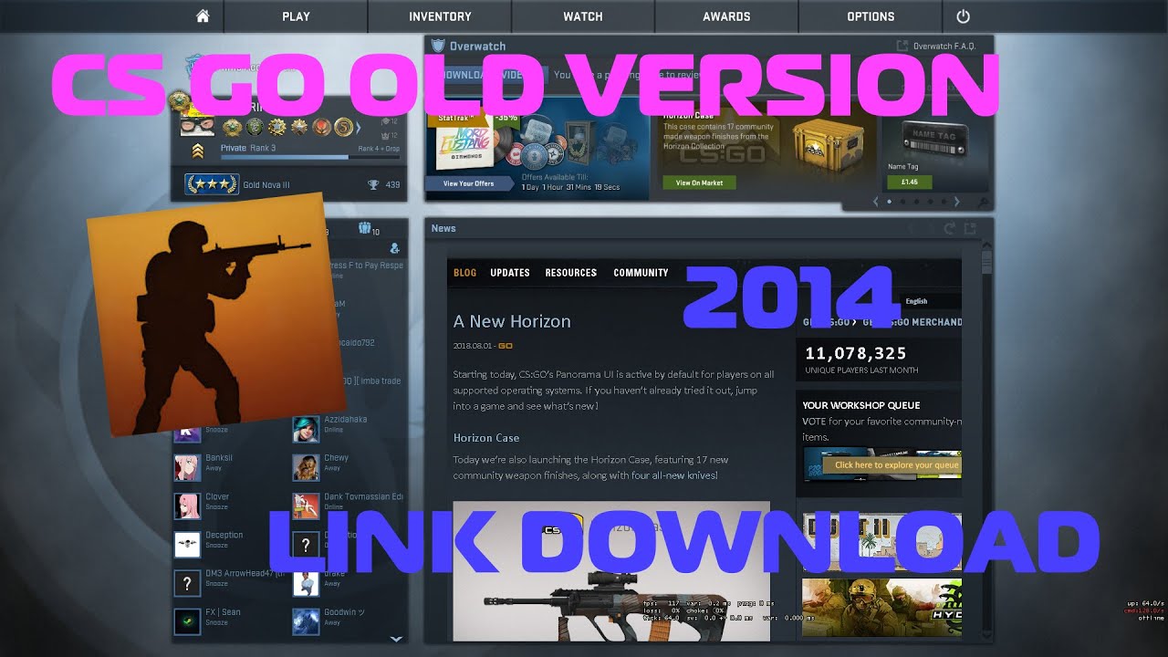 CS GO OLD VERSION GAMEPLAY DE_NUKE + LINK - YouTube