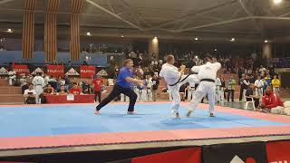 Полу финал Доронин Сергей 10th European Kyokushin Karate Championships Испания 2017