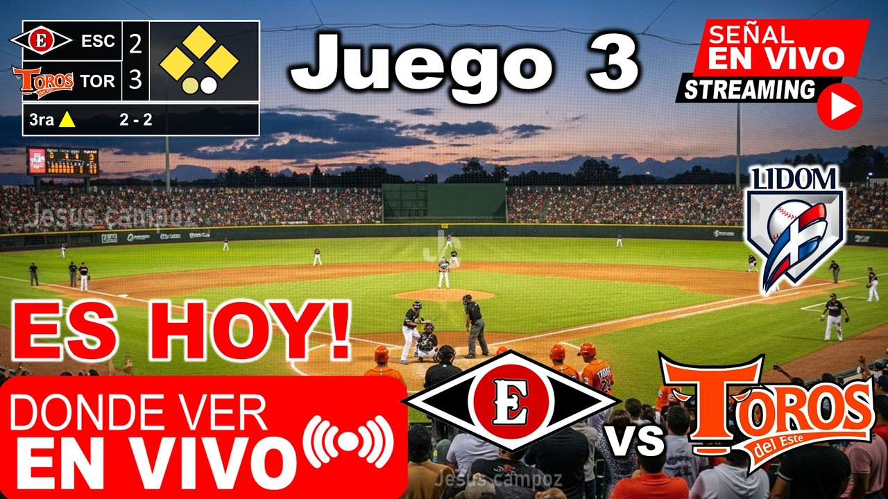 Toros del Este vs. Leones del Escogido En Vivo, Donde ver JUEGO 3 FINAL LIDOM 2026 | Analisis hoy
