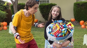 How To Get More Candy Than Your Sibling Trick or Treating **Halloween Challenge**