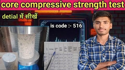 #concrete core compressive strength test. (IS Code- 516)  #civilengineering