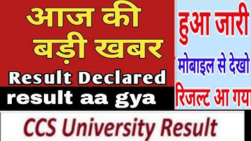 Ccsu Ba 2nd year Ragular result 2022 kase dekhe | ccsu result 2022 ba 2nd year  #ccsuresult #ccsu