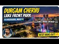 Durgam Chervu Lake Front Park || #durgamchervu #durgamcheruvubridge #durgamcheruvupark