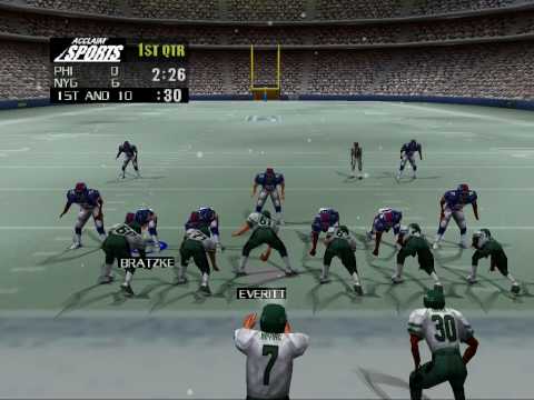 NFL Quarterback Club u002799- Eagles vs Giants QTR1