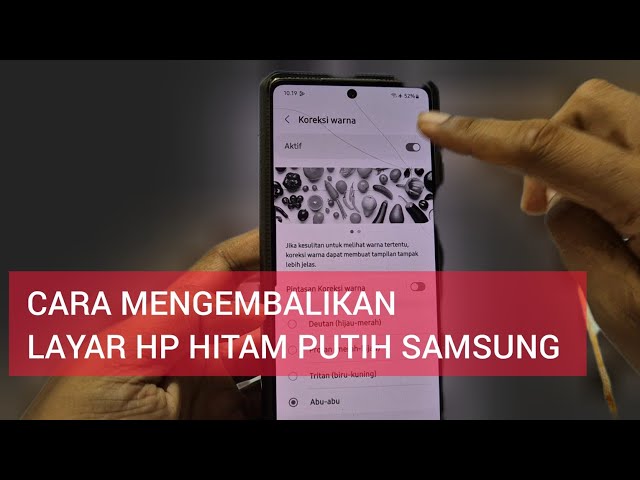 CARA MENGEMBALIKAN LAYAR HP HITAM PUTIH SAMSUNG class=