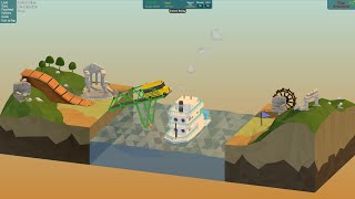 Poly Bridge Walkthrough - Alpine Meadows - 18m Schoolbus Jump