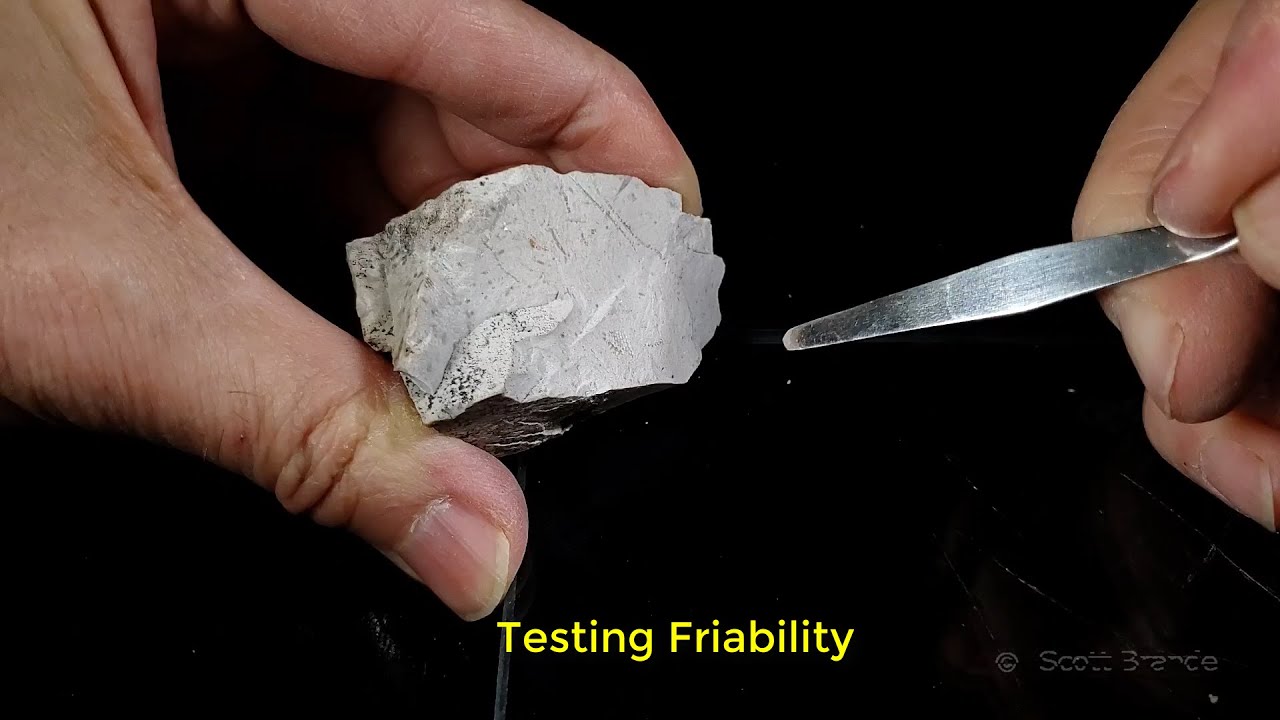 Friable Rok Identification Sedimentary Rock A11 - Friability - YouTube