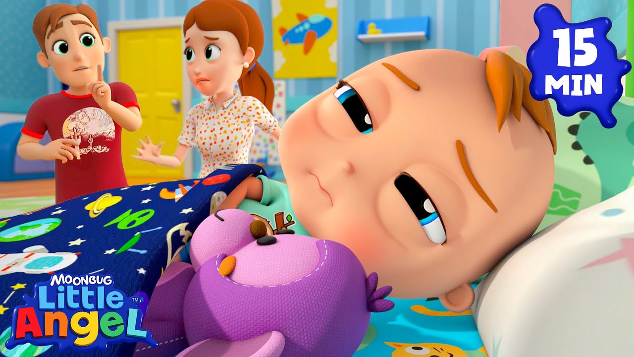 I Wanna Take A Nap 😢 Nap Time Song 😴 Little Angel Nursery Rhymes