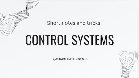 CONTROL SYSTEMS ||short notes & tricks||📑🖋️  #gate #controlsystems  #shortnotes #ytvideo #education
