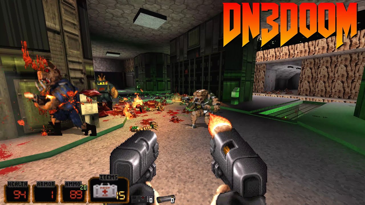 DN3DooM [Duke Nukem3D in Doom] | Honte Remastered Experimental - MAP10: Refueling Base | 4K/60