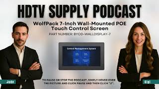WolfPack 7-Inch Wall-Mounted POE Touch Control Screen