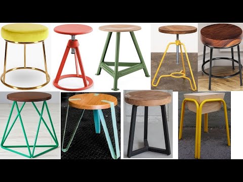 Video: Metal Stools: Types Of Stools On A Metal Frame, Square And Round Stools With Metal Legs And A Reinforced Frame