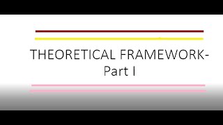 Research Methodology: How to Make Make a Theoretical Framework Part-1