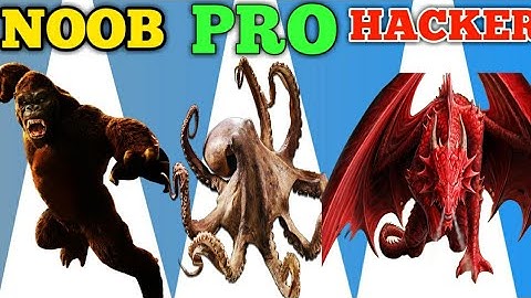 NOOB vs PRO vs HACKER | Kaiju run | With Oggy And Jack | Dr.Octavius Gamer | ALL Levels