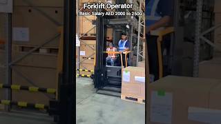 Urgent need Forklift Operator,salary AED 2000 to 2500 #dubaicareers #dubaijobs