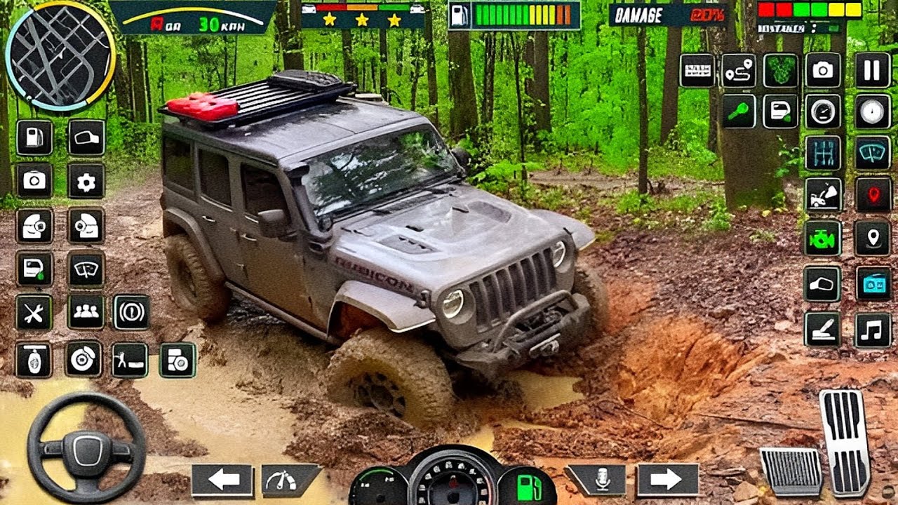 4x4 Offroad Jeep Driving Simulator 3D - Drive SUV 4x4 jeep Offroad Game - Android GamePlay