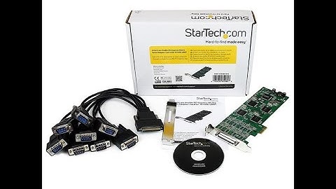 PEX8S1052 StarTech 8 Port Low Profile PCI Express RS232 Serial Adapter Card
