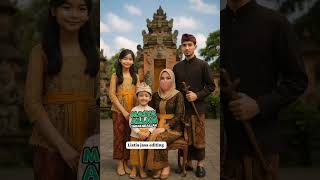 foto keluarga adat Bali