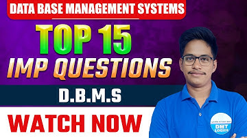 DBMS important questions || Data Base Management Systems important questions