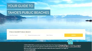 Headed to the Beach? Tahoe's Beach Finder Can Help You Pick the Perfect Spot