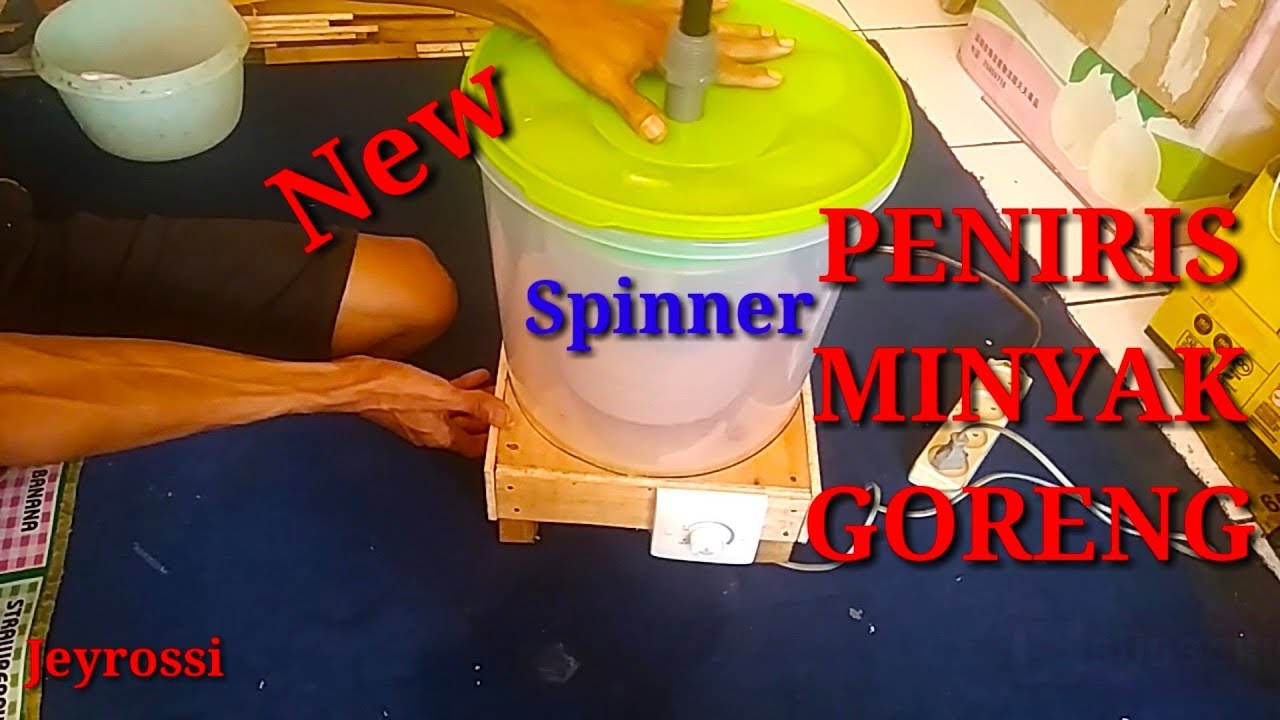 Baru Peniris Minyak Buatan Sendiri Review Dan Cara Menggunakan Spinner Minyak Youtube