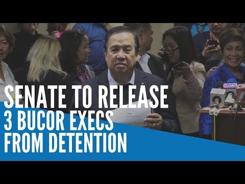 Senate to release 3 BuCor execs from detention