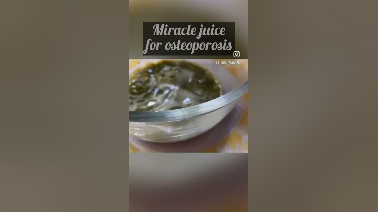 Healthy juices 🥤 4 ఎముకల బలహీనతను ( osteoporosis) తగ్గించే miracle