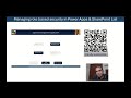 Security & governance in Power Apps and corresponding SharePoint List (business access perspective)