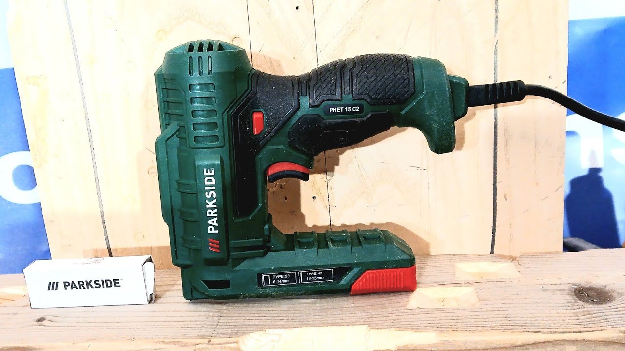Parkside PHET 15 C2, sparachiodi/graffatrice.