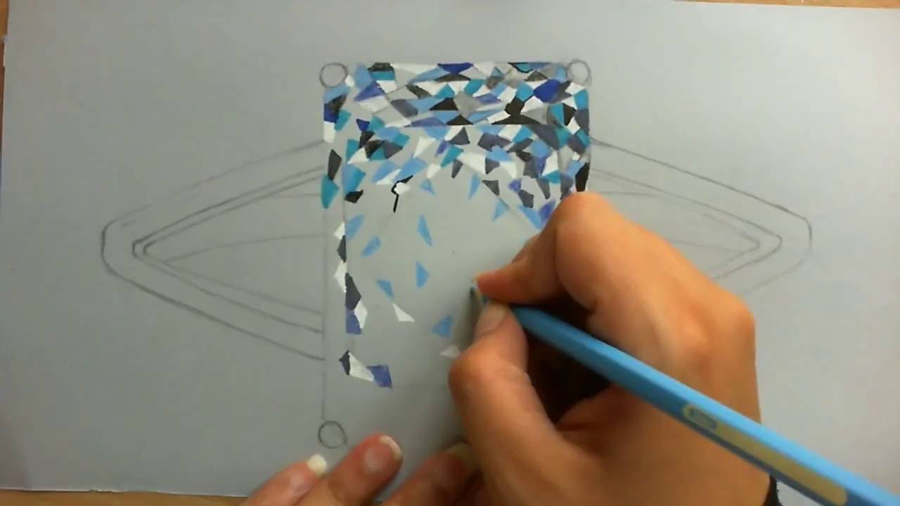How to draw Rectangle Diamond Ring - YouTube