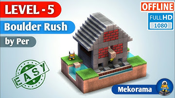 Mekorama Level 5 : Boulder Rush : by @Per : Walkthrough Mekorama story Gameplay