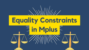 Equality constraints in Mplus