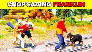 GTA V: CHOP SAVING FRANKLIN 🥺| #shorts