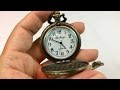 Alienwolf montre de poche  quartz unisexe avec botier antique et chane ctele en laiton vintage par yesurprise  cadeau