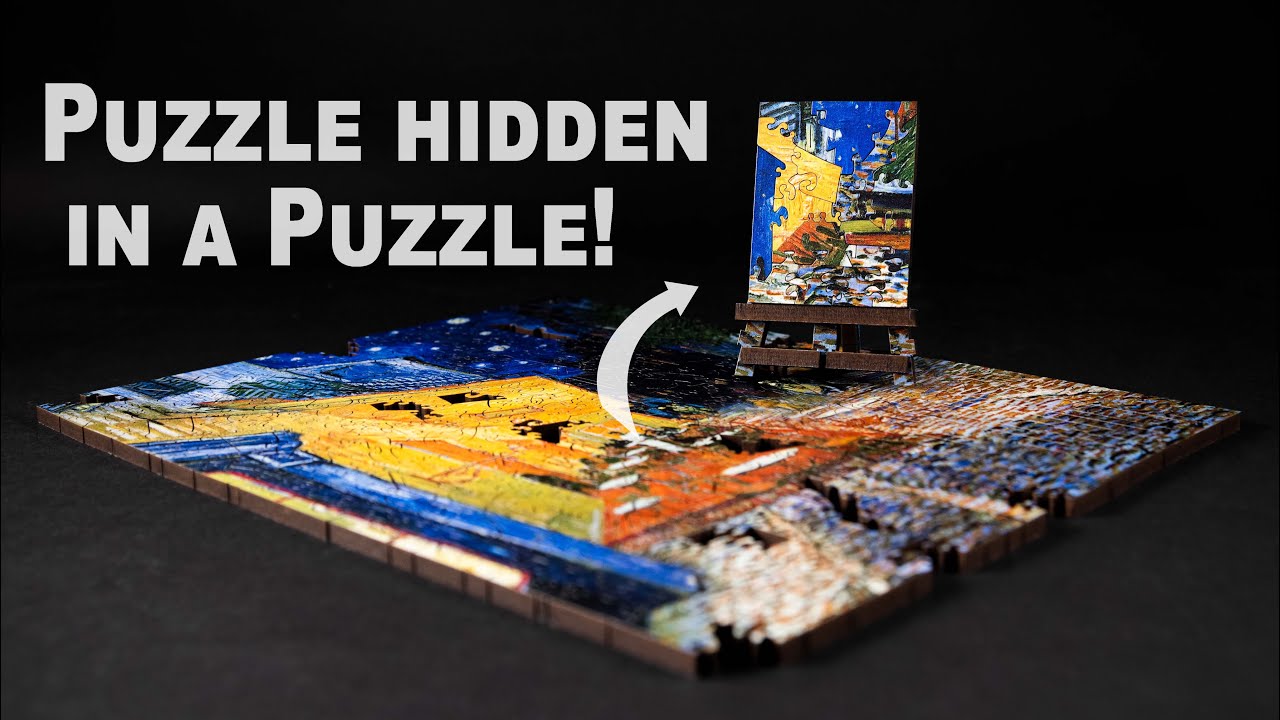 A Puzzle Hidden Inside of a Puzzle Art is a line around your thoughts