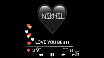 NIKHIL name status #shorts