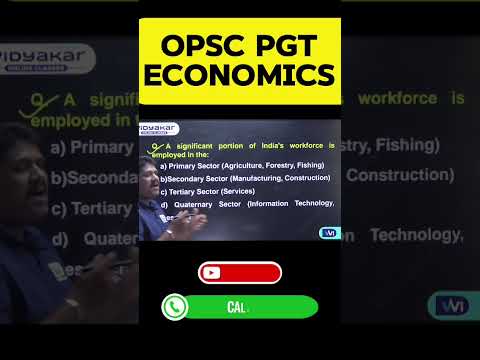 Indian Economy,Indian Agriculture & Industries ECONOMICS IMP MCQ OPSC PGT 2026 #opscpgt