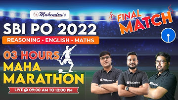 SBI PO Marathon Class 2022 | Most Expected Paper | Maths | English | Reasoning | Mahendras