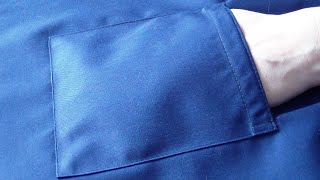 How to Sew a Patch Pocket. Unlined Patch Pocket Tutorial for Clothes