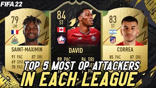 FIFA 22 TOP 5 MOST OP STRIKERS IN EACH LEAGUE !! Most Overpowered Players on FUT 22