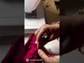 Inside bag binding with hidden stitches.